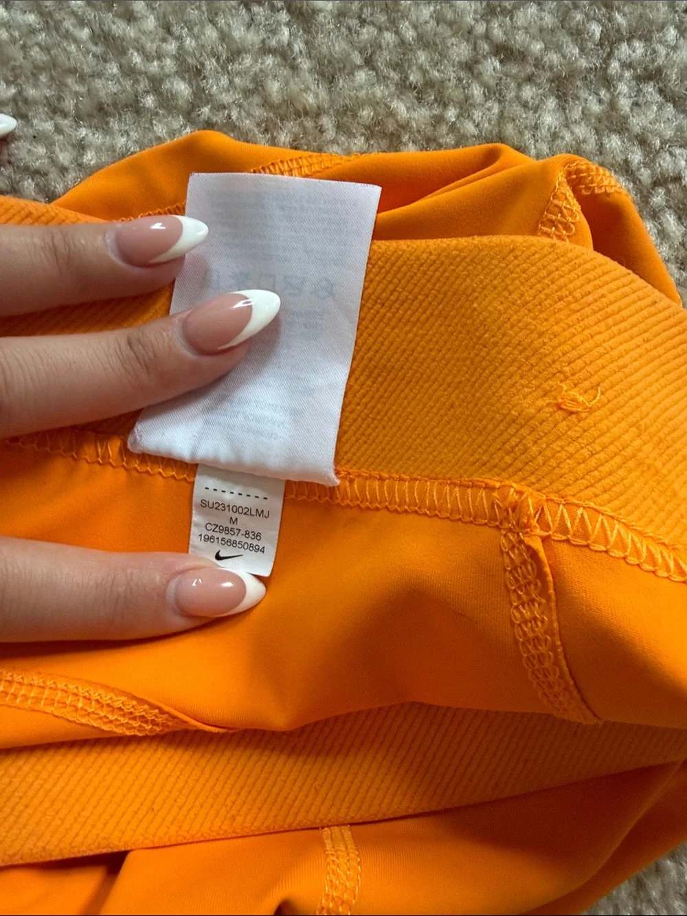 Nike Pro Women's Bright Orange Compression Bike Shorts